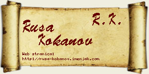 Rusa Kokanov vizit kartica
